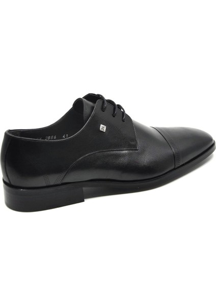 Siyah Deri Bağcıklı Klasik Erkek Ayakkabı (2886 114)-(2886 875) Siyah fırsatları