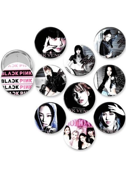 Black Pink Parti Rozeti (10 Adet)