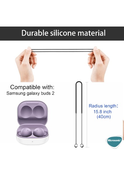 Samsung Galaxy Buds Pro Neck Rope Silicone Beyaz fırsatları