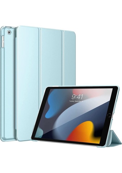 Apple ipad 9.7 2018 6.nesil Kılıf Yatay Standlı Arka Sert P.c Güçlü Mıknatıslı Smart Cover Model A1893,A1954