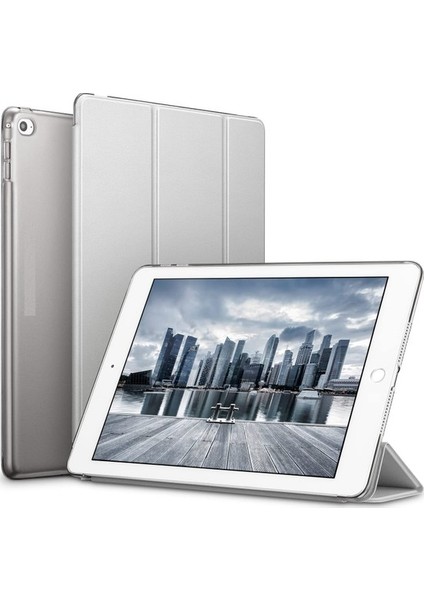 Apple ipad Air 1 Kılıf 9.7 Inç Yatay Standlı Arka Sert P.c Güçlü Mıknatıslı Uyku Modlu Smart  Cover Model A1474,A1475,A1476