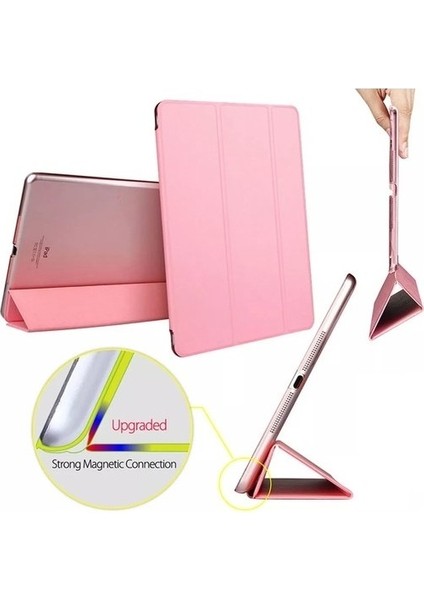 Apple iPad Pro 12.9 5.nesil 2021 M1 Çipli Kılıf Yatay Standlı Sert P.c Güçlü Mıknatıslı Smart Cover Model A2378,A2461,A2379