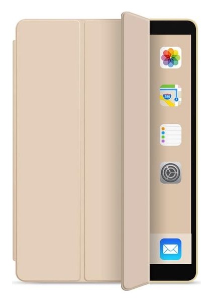 Samsung Galaxy Tab A SM-T580 10.1 Kılıf Yatay Standlı Arka Sert P.c Güçlü Mıknatıslı Smart Cover Model SM-T580,T585,T587