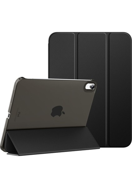 Apple iPad Mini 6 2021 6.nesil Kılıf  Yatay Standlı Arka Sert P.c Güçlü Mıknatıslı Smart Cover Model A2567,A2568,A2569