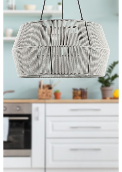 Modeno 3.lü Avize Siyah 45 cm