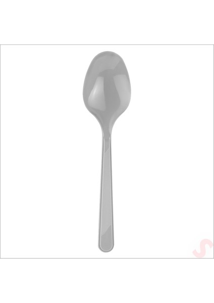 Plastik Kaşık, 24 Adet - Gümüş modelleri