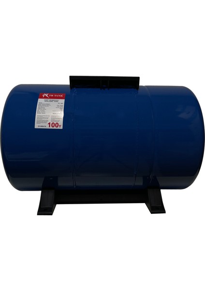 TR100Y 100 Litre 10 Bar Yatık Ayaklı Genleşme Tankı Sabit Menbranlı