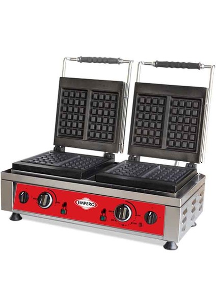 EMP.WF.020 Çiftli Waffle Makinesi 4 Gözlü