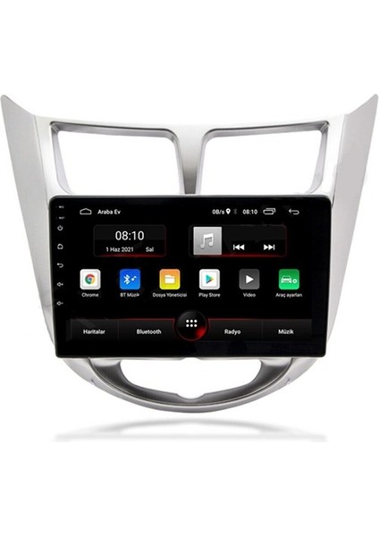 Hyundai Accent Blue 6gb Ram 64GB Rom 8 Çekirdek Carplay Navigasyon Multimedya