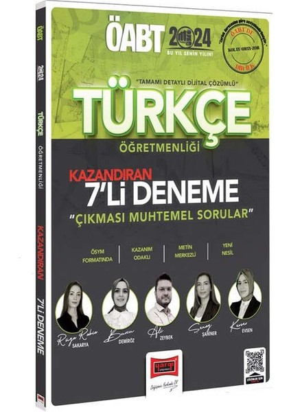 2024 ÖABT Türkçe Öğretmenliği Kazandıran 7 Deneme