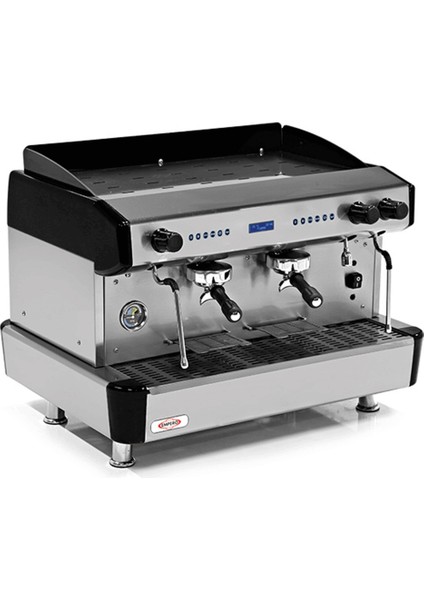 Espresso Kahve Mak. - 2 Grup - Tam Otomatik - Empero Emp.cpc.2gb-D - Siyah