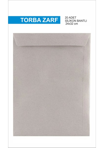 A4 Torba Zarf 24X32 cm 20 Adet Kraft Zarf