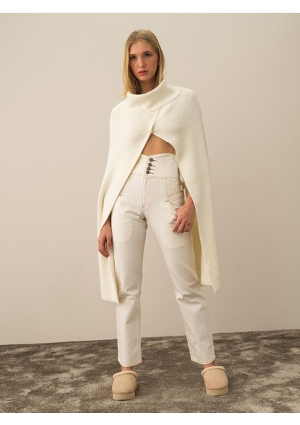 Regular Fit Triko Yün Pelerin fiyatları