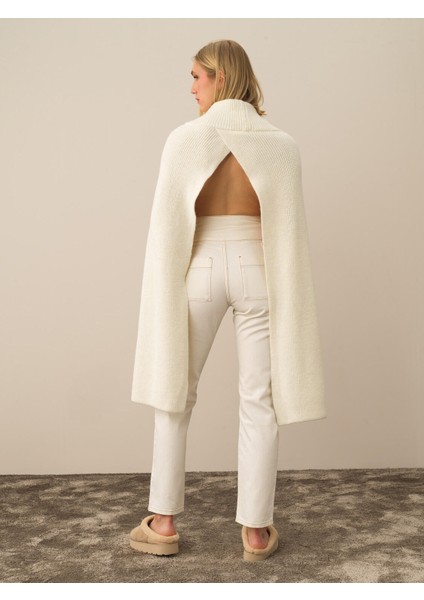 Regular Fit Triko Yün Pelerin modelleri