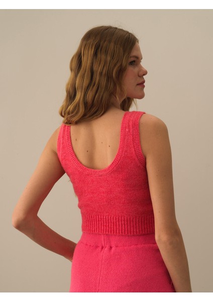 Kadın Pembe Lüks Pamuk Dokulu Regular Fit Atlet modelleri