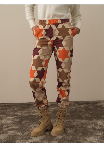 Kadın Bordo Formunu Koruyan Regular Fit Pantolon fiyatları