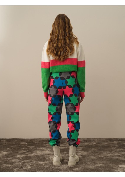 Regular Fit Pano Baskı Pantolon fırsatları