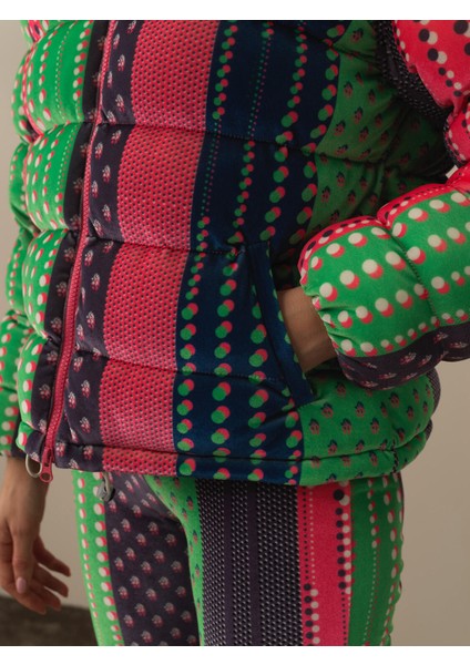 Kadın Pembe Esnek Dokulu Oversize Mont fırsatları