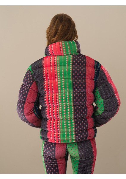 Kadın Pembe Esnek Dokulu Oversize Mont indirimleri