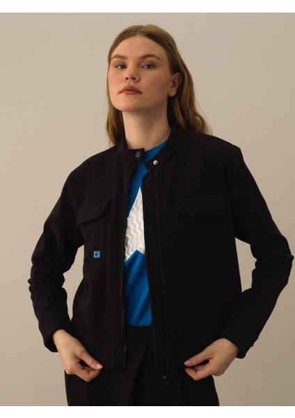 Kadın Siyah Pamuk Dokulu Oversize Sweatmont fiyatları