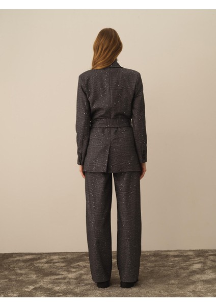 Kadın Siyah Esnek Dokulu Regular Fit Ceket fırsatları