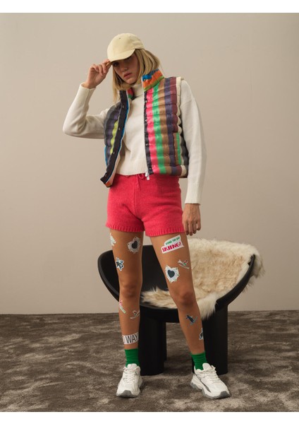 Kadın Yeşil Formunu Koruyan Regular Fit Yelek