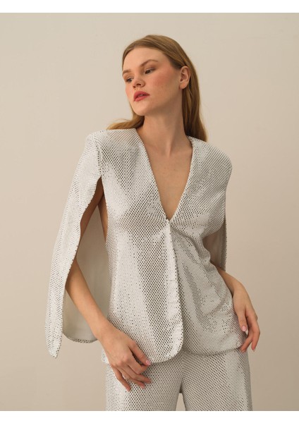 Kadın Koyu Gri Esnek Dokulu Oversize Ceket fiyatları