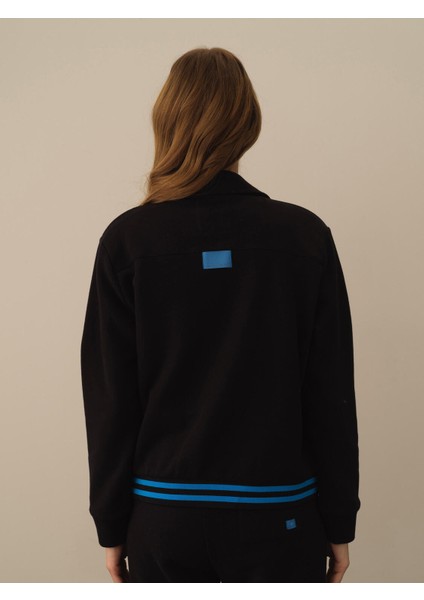 Kadın Siyah Pamuk Dokulu Regular Fit Ceket fırsatları