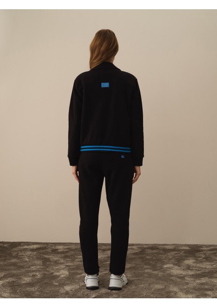 Kadın Siyah Pamuk Dokulu Regular Fit Ceket indirimleri