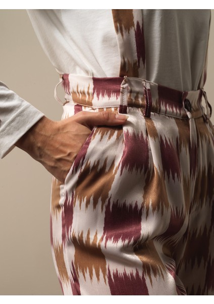 Kadın Bordo Formunu Koruyan Regular Fit Tulum modelleri