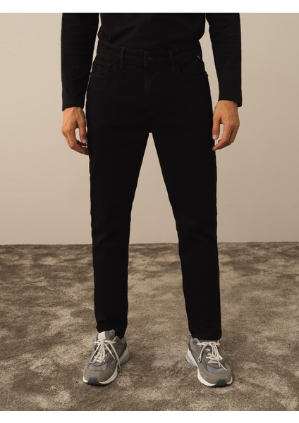 Erkek Siyah Pamuk Dokulu Slim Fit Pantolon fiyatları