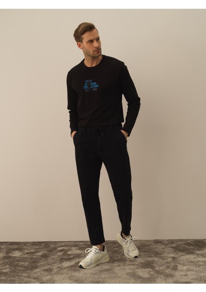 Pamuklu Regular Fit Denim Jogger Pantolon