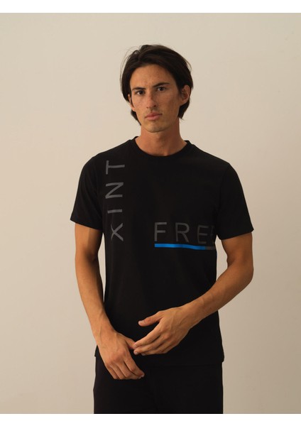 Erkek Siyah Pamuk Dokulu Regular Fit Tişört fiyatları