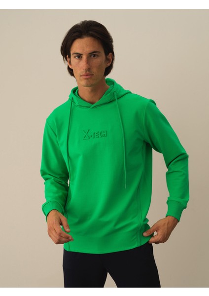 Erkek Yeşil Pamuk Dokulu Regular Fit Sweatshirt fiyatları
