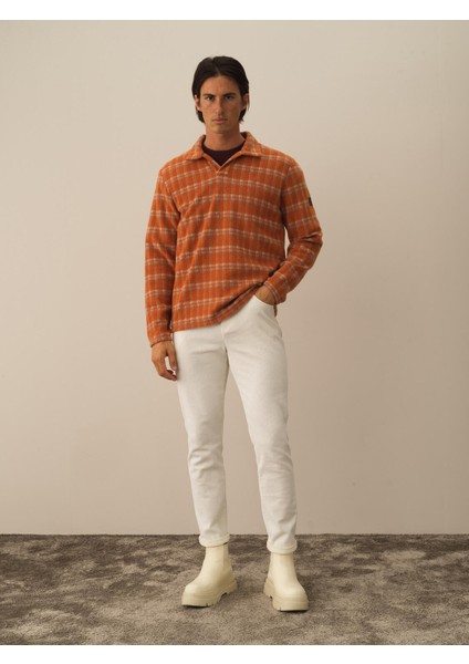 Erkek Oranj Formunu Koruyan Regular Fit Sweatshirt fiyatları