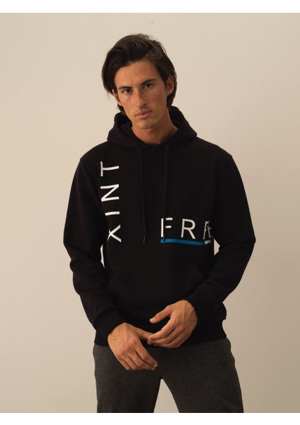 Erkek Siyah Pamuk Dokulu Regular Fit Sweatshirt fiyatları