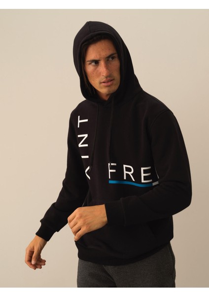 Erkek Siyah Pamuk Dokulu Regular Fit Sweatshirt modelleri