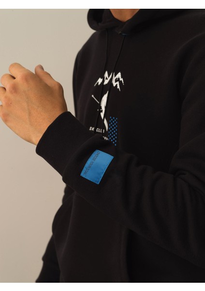 Erkek Siyah Pamuk Dokulu Regular Fit Sweatshirt modelleri