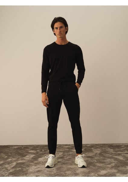 Pamuklu Slim Fit Sweat Pantolon