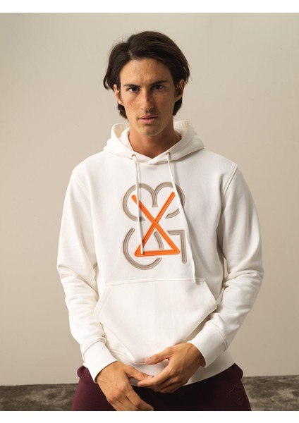 Erkek Ekru Pamuk Dokulu Regular Fit Sweatshirt fiyatları