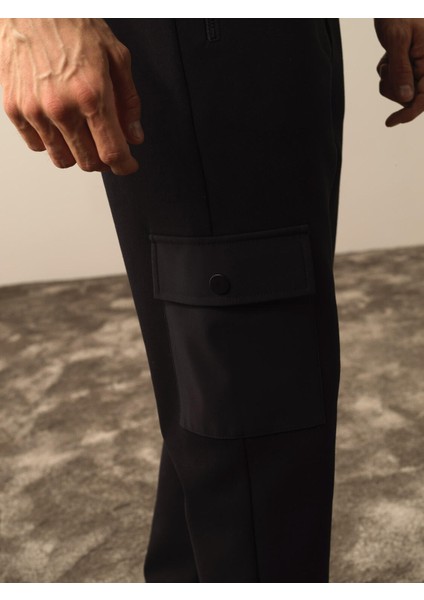 Erkek Siyah Pamuk Dokulu Regular Fit Sweat Pantolon modelleri