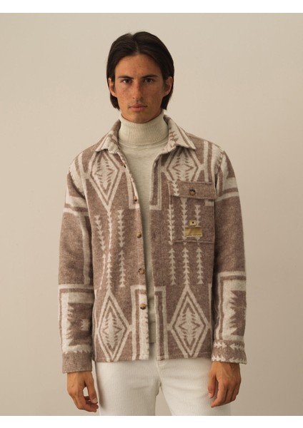 Erkek Camel Pamuk Dokulu Regular Fit Gömlek fiyatları