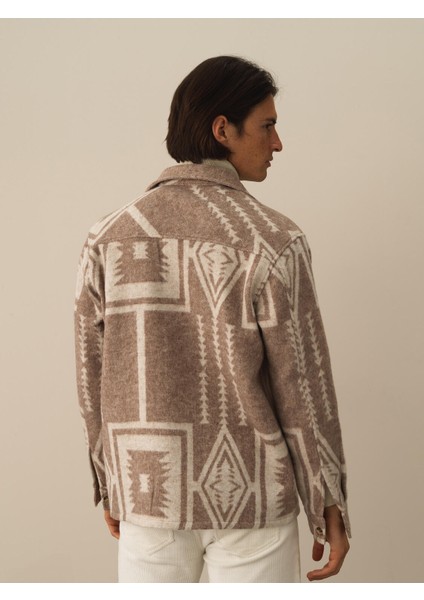 Erkek Camel Pamuk Dokulu Regular Fit Gömlek fırsatları