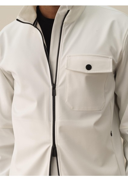 Erkek Kırık Beyaz Pamuk Dokulu Regular Fit Sweatmont modelleri