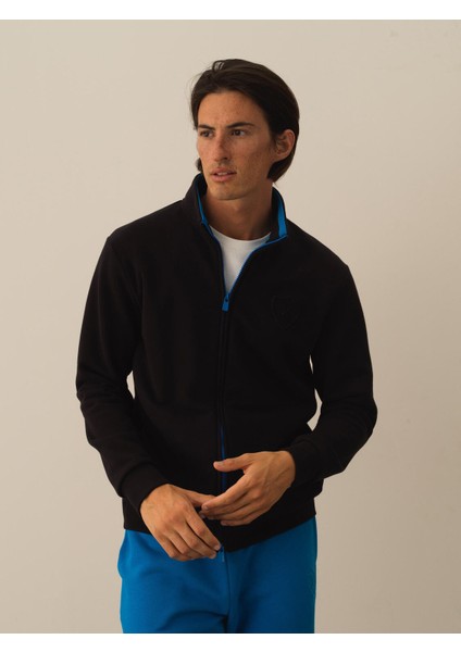 Erkek Siyah Pamuk Dokulu Regular Fit Sweatmont fiyatları