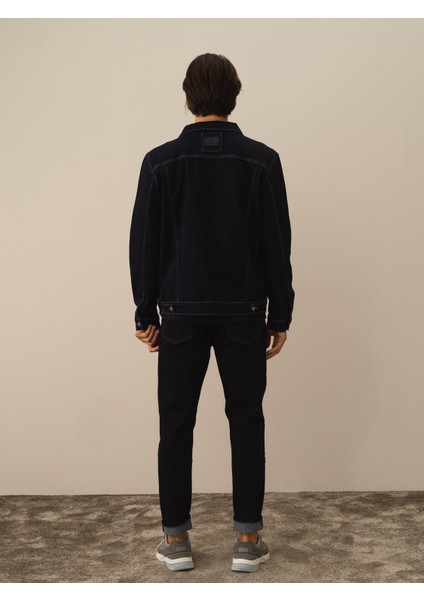 Erkek Lacivert Pamuk Dokulu Regular Fit Ceket indirimleri