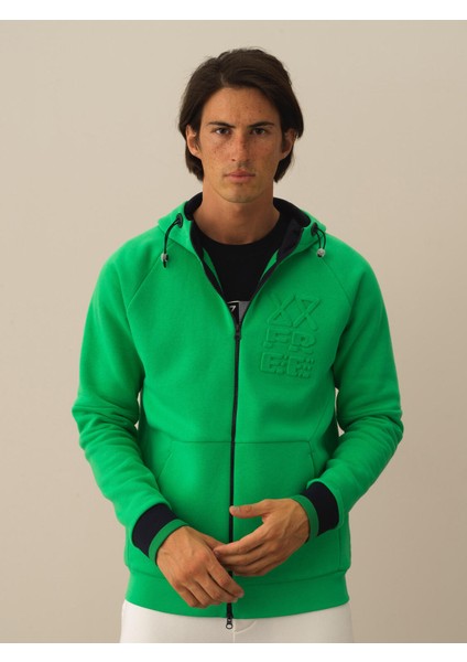 Erkek Yeşil Pamuk Dokulu Regular Fit Sweatmont fiyatları