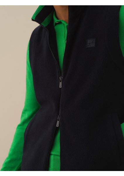 Erkek Lacivert Pamuk Dokulu Regular Fit Yelek modelleri