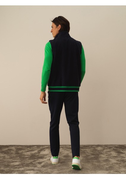 Erkek Lacivert Pamuk Dokulu Regular Fit Yelek indirimleri