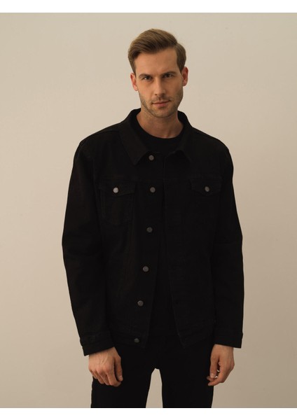 Erkek Siyah Pamuk Dokulu Regular Fit Ceket fiyatları